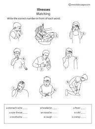 Maybe you would like to learn more about one of these? Illnesses Matching B W Worksheet Worksheets For Kids Kids Pages Health Quotes Motivation