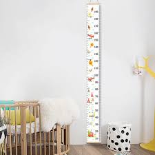 us 4 14 39 off nordic children height ruler hanging canvas growth chart kids room wall decoration in decorative growth charts from home garden on