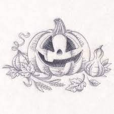 Pin By Tat Neira On Embroidery Designs Holidays Seasons Pumpkin Sketch Pumpkin Drawing Halloween Drawings
