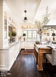 Love The Dark Wood Floors And The Space In This Kitchen Farmhouse Kitchen Design Rustic Farmhouse Kitchen Farmhouse Kitchen Decor