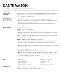 You can download the below cover letter template of a video editor in word and customize it to fit your needs and professional status. Professional Director Resume Example Tips Myperfectresume