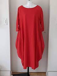 Zanzea collection NWOT 100% cotton red 34 sleeve dress Large | eBay