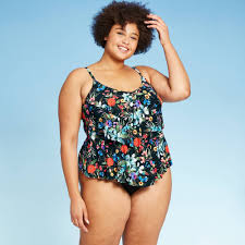For a wide assortment of aqua green visit target.com today. Women S Plus Size Tiered Tankini Top Aqua Green Black Floral 16w From Target Ibt Shop