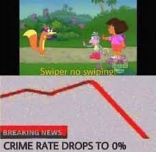 Dopl3r Com Memes Swiper No Swipingle Breaking News Crime Rate Drops To 0