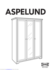 Practical melanie and closet storage organizer closet can inlay them with a very attractive choice. Ikea Aspelund Wardrobe W 3 Doors Manuals Manualslib