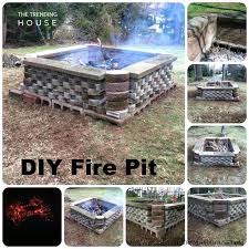 Teens can to make this temporary fire pit more permanent, mortar blocks together. 27 Awesome Diy Firepit Ideas For Your Yard The Trending House