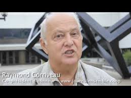 Raymond Corriveau, co-président d'honneur, présente le journal Ensemble