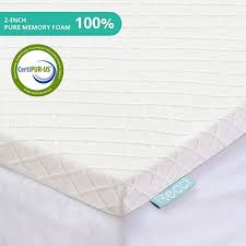 Recci 2 Inch Memory Foam Mattress Topper Twin Pressure Relieving Bed Topper Memory Memory Foam Mattress Pad Memory Foam Mattress Topper Foam Mattress Topper