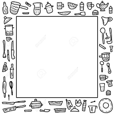 Check spelling or type a new query. Frame Of Vector Kitchen Equipments In Doodle Style Border Of Kitchen Dishes And Tools Objects Isolated On White Background Royalty Free Cliparts Vectors And Stock Illustration Image 127055017