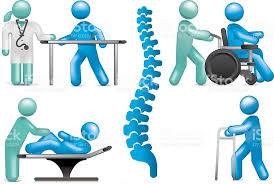 Vectored Physiotherapy Staff And Patients Global Colour Used For Icon Set Icon Set Vector Free Vector Art