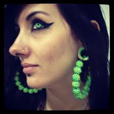 Piercing Green Eyes Beauty Plugs Stretchedlobes Stretchedears Http Www Bodycandy Com Cgi Bin Item 38485 Green Eyes Nose Piercing Body Art