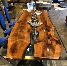 Walnut Epoxy Table By Lara Wood Email Larawood Ist Gmail Com Wood Table Design Wood Resin Table Wood Table