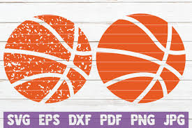 Download free grunge vectors and other types of grunge graphics and clipart at freevector.com! Distressed Basketball Cut File Graphic By Mintymarshmallows Creative Fabrica