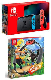 Looking for nintendo switch latest games xci, nro, or nsp downloads? Amazon Com Nintendo 32gb Switch With Neon Blue Neon Red Joy Con Controllers Ring Fit Adventure Switch Electronics