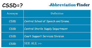More funding available for applied theatre students. What Does Cssd Mean Cssd Definitions Abbreviation Finder