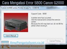 Fungsi dari melakukan reset dengan canon resetter. 5b00 Canon G2000 Promotions