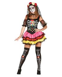 Smiffys, damen tag der toten senorita kostüm, oberteil, rock, rosen stirnband und latex maske, größe: Dia De Los Muertos Damen Kostum Kaufen Karneval Universe