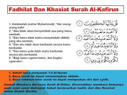 Maybe you would like to learn more about one of these? Blog Surah Al Quran Fadhilat Dan Khasiat Surah Al Kafirun