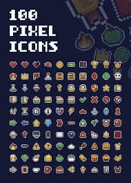 Free 100 Pixel Icons By Chuckchee Icon Freebie Pixel Art Tutorial Pixel Art Games Pixel Art Characters