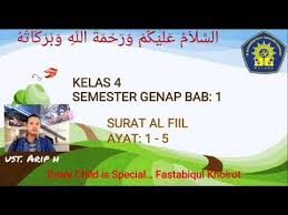 Aku berlindung kepada allah dari godaan setan yang terkutuk. Surat Al Fiil Kelas 4 Youtube