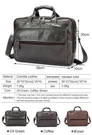 Men S Leather Commuter Bag For Business Laptop Briefcase Shoulder Bag Stylish Functional Multiple Compartment Business Travel Bag Commuter Bag Business Laptop