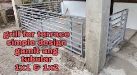 GRILL FOR TERRACE DESIGN | TERRACE GRILL TUBULAR DESIGN | CONSTRUCTION  IDEAS |
