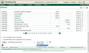 Netbank Business Viewing And Exporting An Historical Statement