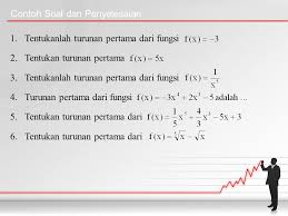 View turunan.ppt from mat misc at padang state university. Turunan Fungsi Aljabar Ppt Download