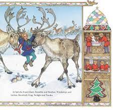The illustrations are amazing and colorful. The Wild Christmas Reindeer Jan Brett 9780698116528 Amazon Com Books Christmas Drawing Christmas Reindeer Holiday Painting