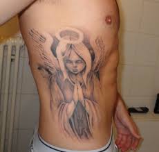 The common example of opposite tattoos is love and hatred, sun and moon and combination of black and white color but the most raring example is the tattoo of an angel and devil. 60 Wonderful Angel Tattoos On Rib