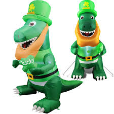 Check spelling or type a new query. Patricks Day Dinosaur Inflatable Decoration Outdoor Airblown Led Lighted Dinosaur With Irish Leprechaun Hats Holding Lucky Shamrocks Holiday Yard Lawn Decor Camlinbo 4 Foot St Seasonal Decor Home Kitchen Rayvoltbike Com