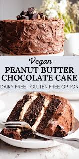 Vegan Chocolate Peanut Butter Cake Recipe In 2020 Vegan Desserts Vegan Chocolate Cake Vegan Dessert Recipes