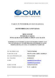 Doc Pengurusan Hidup Kanak Kanak Berkeperluan Khas Shawal Abdul Rahman Academia Edu