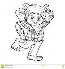 Hombre Lobo Para Colorear