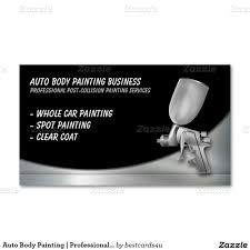 Auto Body Painting Professional Business Card Zazzle Com In 2020 Professional Business Cards Body Painting Business Cards
