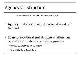 Agency Vs Structure Sociology Decision Making Agency