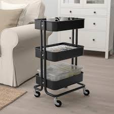Raskog Utility Cart Black Ikea In 2021 Raskog Utility Cart Ikea Finds Utility Cart
