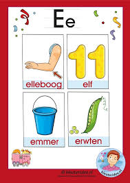 Pakket Over De Letter E Blad 3a Woordkaarten Met Een E Kleuteridee Nl Free Printable Kindergarten Abc Letter P Activities Letter School