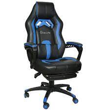 gaming chair racing computer office chair pu high back footrest ergonomic blue gaming chair chair office gaming chair