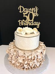 Golden 50th Birthday Cakes For Ladies This Item Is Unavailable Etsy 50th Birthday Cake Toppers Birthday Cake Toppers 50th Birthday Cake