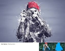 We're going to take this image and add all these kind of effects to it. Paint Splatter Photoshop Actions By Blacknull Graphicriver