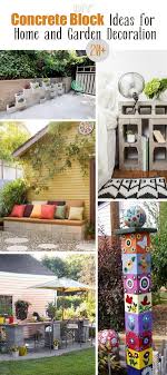Place one cinderblock vertically at each end of the board. Pai Play Concrete House Decorating Ideas