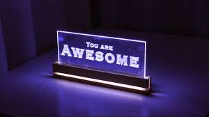 Elegant Acrylic Led Decoration How To Make A Edge Light Sign Emblem Youtube Led Decor Led Lighting Diy Led Signage