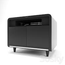 3d Models Sideboard Chest Of Drawer Sobro Smart Side Table Black Black Side Table Locker Storage Side Table