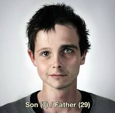 Amazing Photography Project titled “Genetic Portraits” Series made by Ulric  Collette @ulriccollette @geneticportraits 📸💭 Since 2008, Ulric Collette  shoot 2 Family Members and merged their faces together, creating a Family  Portrait resemblance