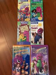 Barney vhs lot of 6. Lot Of 6 Barney Vhs Tapes Sharing Mother Goose Down On The Farm Halloween 34 99 Picclick
