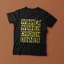 Winner Winner Chicken Dinner Pubg Player Unknown Gamer Geek Funny Unisex Mens Womans T Shirt New S Chicken Dinner Winner Winner Chicken Dinner Gamer Fashion