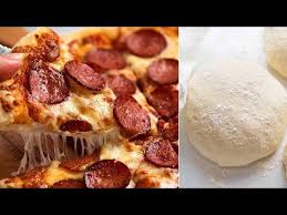Easy Pizza Dough Recipe For An Excellent Homemade Pizza Crust Italian Woodfired Pizza Style 40 Seconds Flat With A Food In 2020 Recipes Homemade Pizza Recipetin Eats