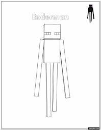Minecraft Enderman Coloring Page Youngandtae Com In 2020 Minecraft Coloring Pages Coloring Pages Free Coloring Pages