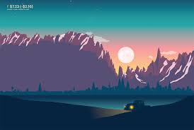 Using Stock Market Charts Artist Gladys Orteza Transforms Data Into Bright Nighttime Landscapes Landscape Art Colossal Art Stock Market Chart